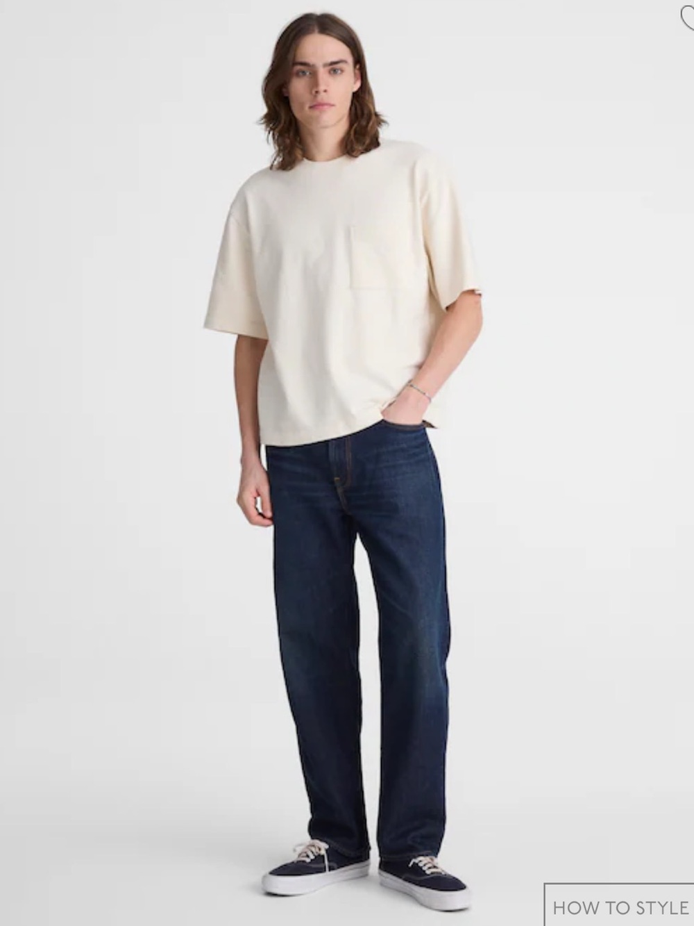 Madewell Boxy Pocket Tee in Weekend Slub